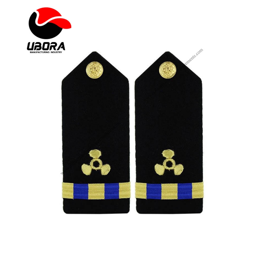Warrant Officer Hard Shoulder Board hand embroidery officer uniform good quality